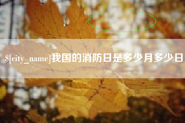 吉安我国的消防日是多少月多少日