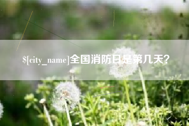 吉安全国消防日是第几天？