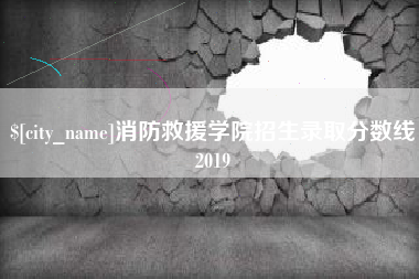 吉安消防救援学院招生录取分数线2019