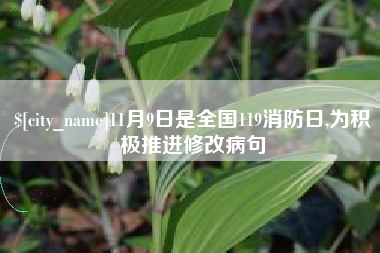 吉安11月9日是全国119消防日,为积极推进修改病句