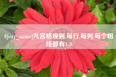 吉安九宫格规则,每行,每列,每个粗线都有1-9