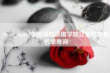 吉安中国消防救援学院辽宁省录取名单查询