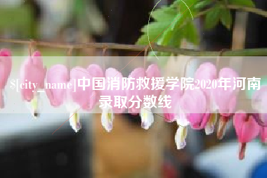 吉安中国消防救援学院2020年河南录取分数线