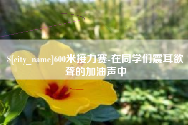 吉安600米接力赛-在同学们震耳欲聋的加油声中