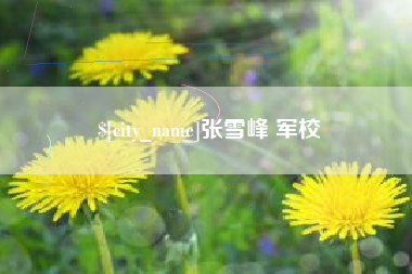 吉安张雪峰 军校