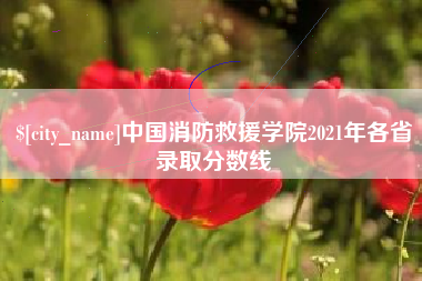 吉安中国消防救援学院2021年各省录取分数线