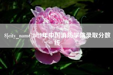 吉安2021年中国消防学院录取分数线