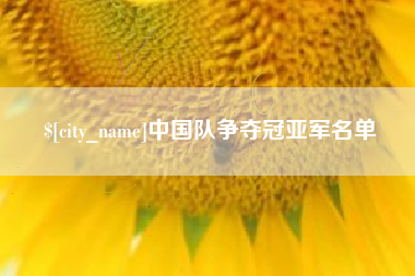 吉安中国队争夺冠亚军名单