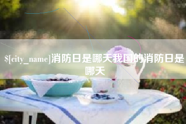 吉安消防日是哪天我国的消防日是哪天
