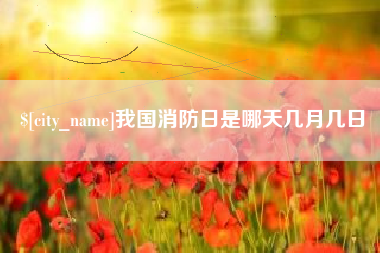 吉安我国消防日是哪天几月几日