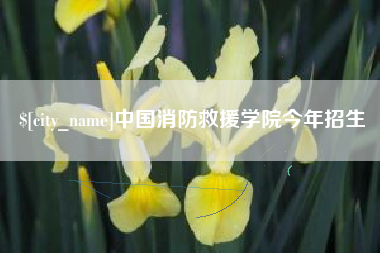 吉安中国消防救援学院今年招生