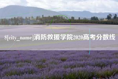 吉安消防救援学院2020高考分数线