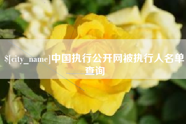 吉安中国执行公开网被执行人名单查询