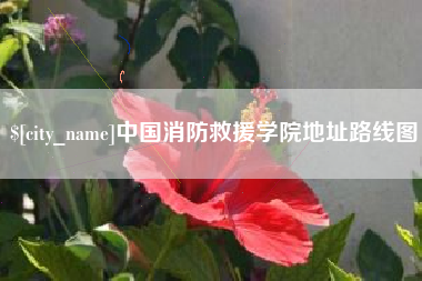 吉安中国消防救援学院地址路线图