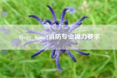 吉安消防专业视力要求