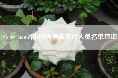吉安中国失信被执行人员名单查询