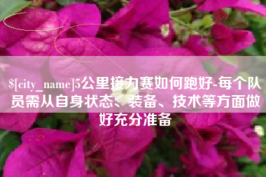 吉安5公里接力赛如何跑好-每个队员需从自身状态、装备、技术等方面做好充分准备