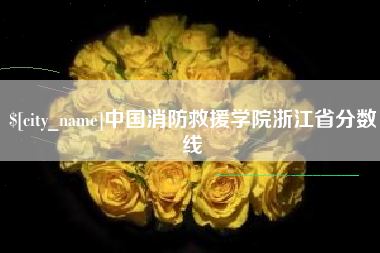 吉安中国消防救援学院浙江省分数线