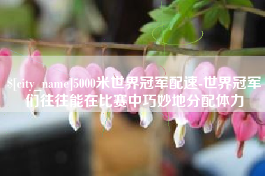 吉安5000米世界冠军配速-世界冠军们往往能在比赛中巧妙地分配体力