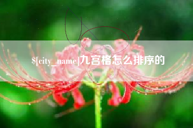 吉安九宫格怎么排序的