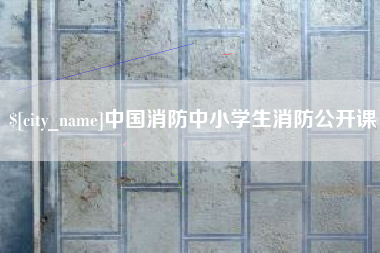 吉安中国消防中小学生消防公开课