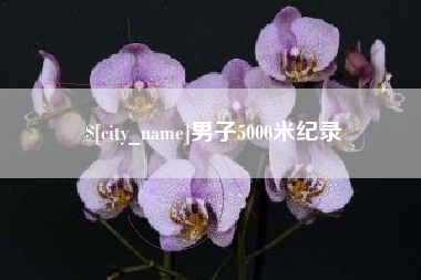 吉安男子5000米纪录