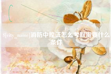 吉安消防中控证怎么考取需要什么条件