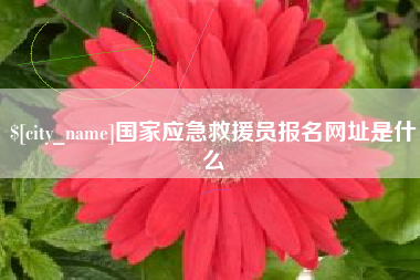 吉安国家应急救援员报名网址是什么