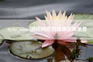 吉安消防网络直播课在哪里看