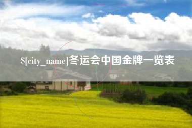 吉安冬运会中国金牌一览表