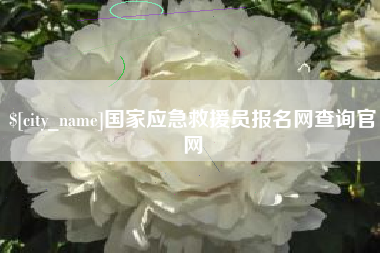 吉安国家应急救援员报名网查询官网