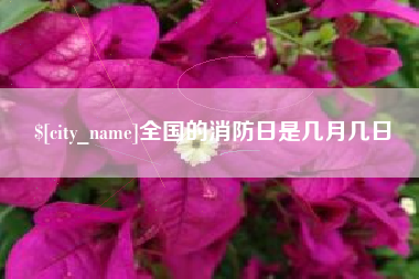 吉安全国的消防日是几月几日