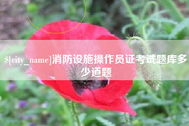 吉安消防设施操作员证考试题库多少道题