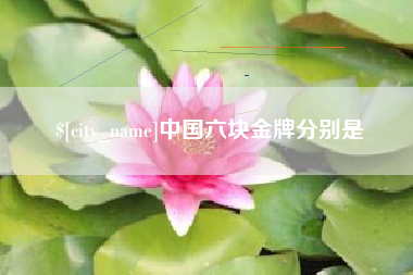 吉安中国六块金牌分别是