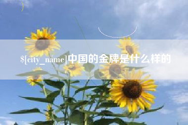 吉安中国的金牌是什么样的